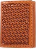 3D Belt Company AW93 Tan Wallet with Smooth Edge Trim